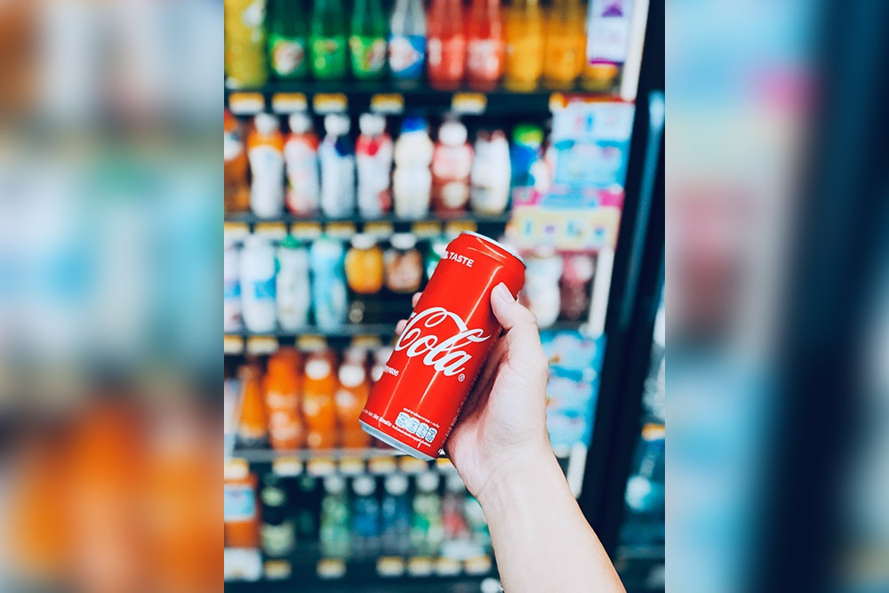 Coca cola slazený nápoj